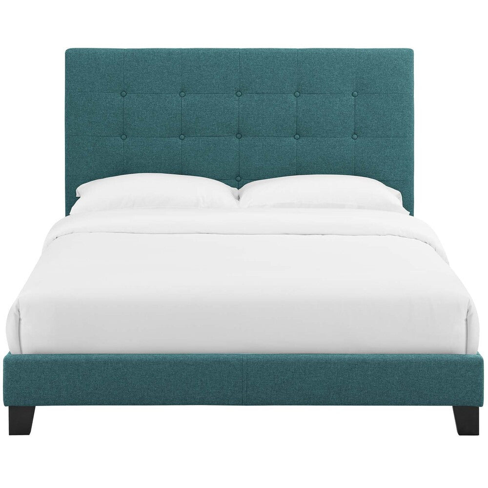 Modway Melanie Tufted Button Upholstered Fabric Queen Platform Bed by Modway-MOD-5879