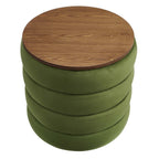 EEI-6684 Mezzo Round Performance Velvet Storage Ottoman by Modway