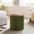 EEI-6684 Mezzo Round Performance Velvet Storage Ottoman by Modway
