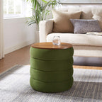 EEI-6684 Mezzo Round Performance Velvet Storage Ottoman by Modway
