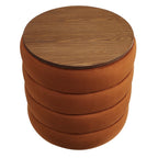 EEI-6684 Mezzo Round Performance Velvet Storage Ottoman by Modway