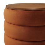 EEI-6684 Mezzo Round Performance Velvet Storage Ottoman by Modway