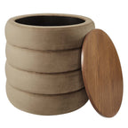 EEI-6684 Mezzo Round Performance Velvet Storage Ottoman by Modway