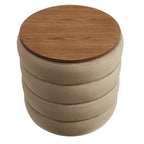 EEI-6684 Mezzo Round Performance Velvet Storage Ottoman by Modway