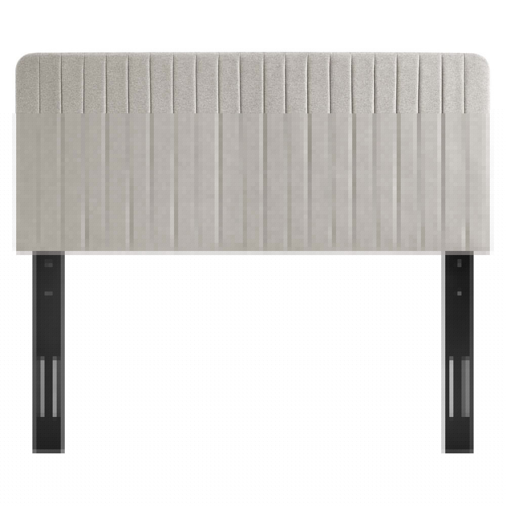 Modway Milenna Channel Tufted Upholstered Fabric Full/Queen Headboard by Modway-MOD-6340