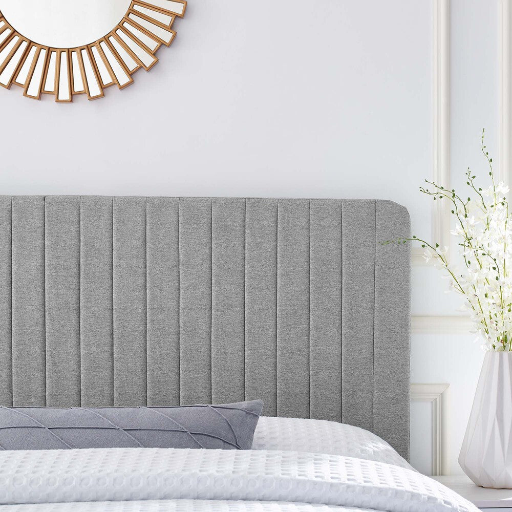 Modway Milenna Channel Tufted Upholstered Fabric King/California King Headboard by Modway-MOD-6342