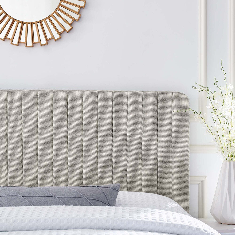 Modway Milenna Channel Tufted Upholstered Fabric King/California King Headboard by Modway-MOD-6342