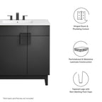 EEI-6400 Miles 36" Bathroom Vanity Cabinet (Sink Basin Not Included) by Modway