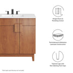 EEI-6400 Miles 36" Bathroom Vanity Cabinet (Sink Basin Not Included) by Modway