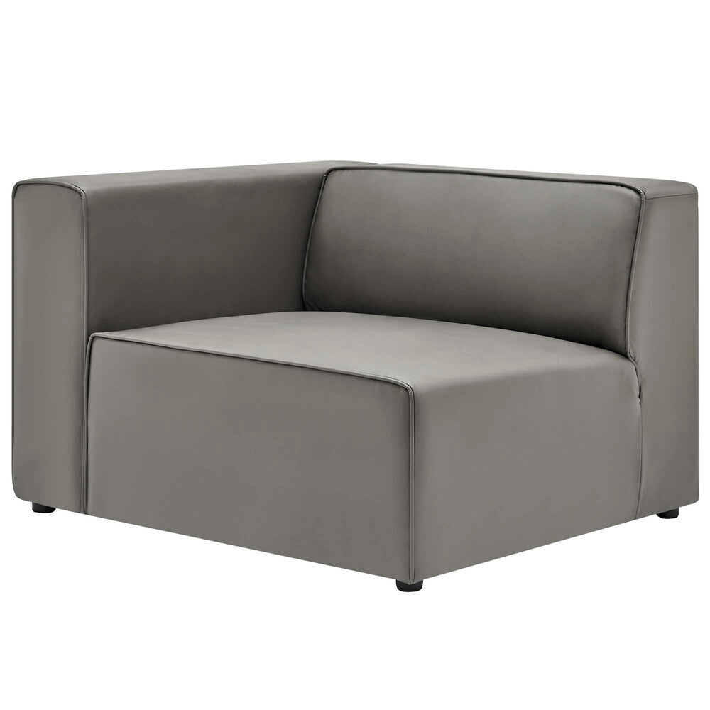 EEI-4788 Mingle 2-Piece Vegan Leather Sectional Sofa Loveseat by Modway