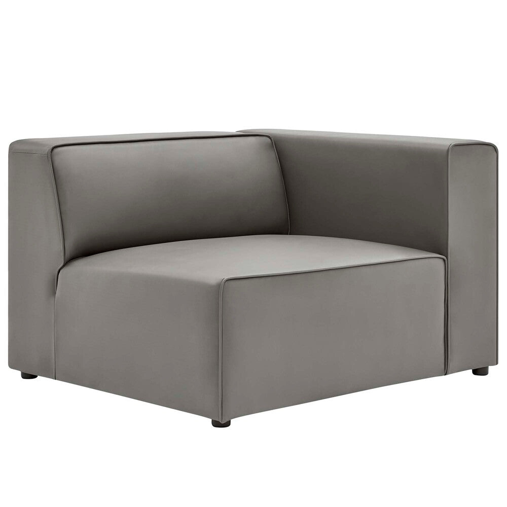 EEI-4788 Mingle 2-Piece Vegan Leather Sectional Sofa Loveseat by Modway