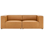 EEI-4788 Mingle 2-Piece Vegan Leather Sectional Sofa Loveseat by Modway