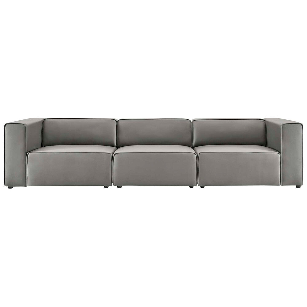 EEI-4789 Mingle 3-Piece Vegan Leather Sectional Sofa by Modway