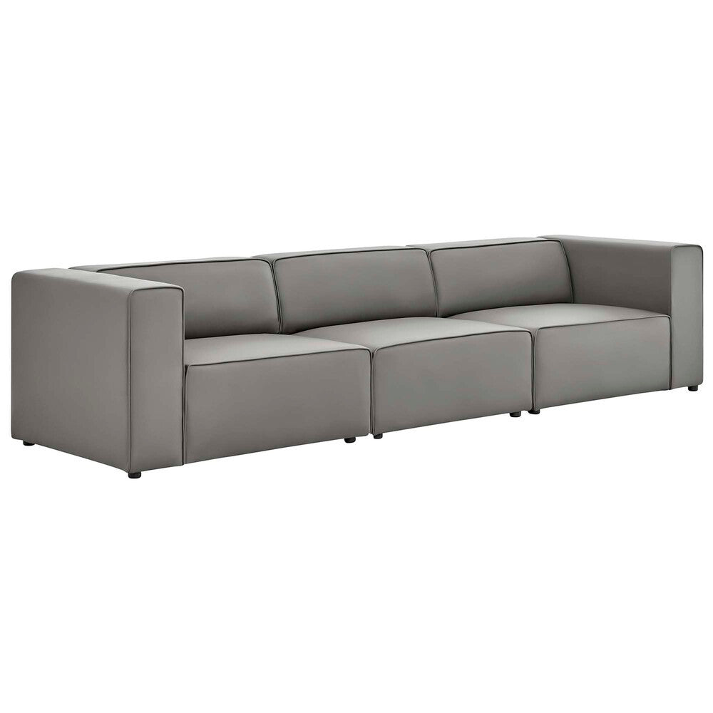 EEI-4789 Mingle 3-Piece Vegan Leather Sectional Sofa by Modway
