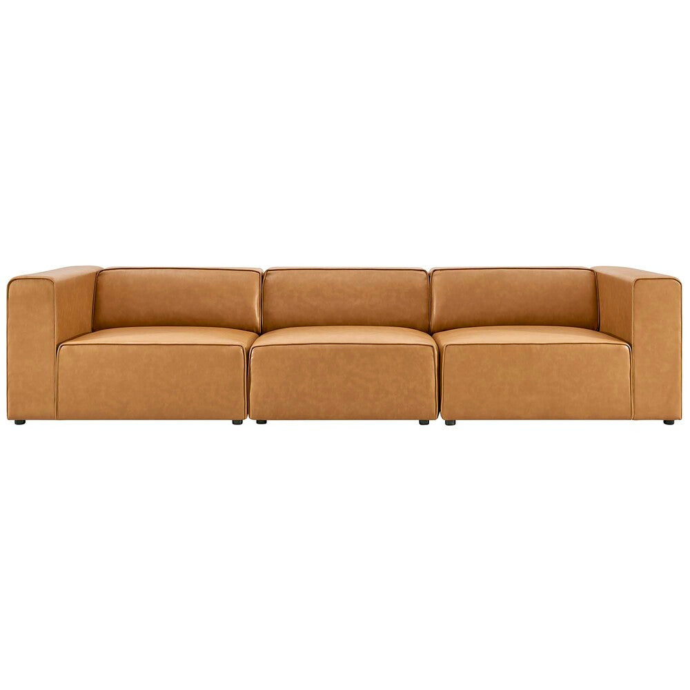 EEI-4789 Mingle 3-Piece Vegan Leather Sectional Sofa by Modway