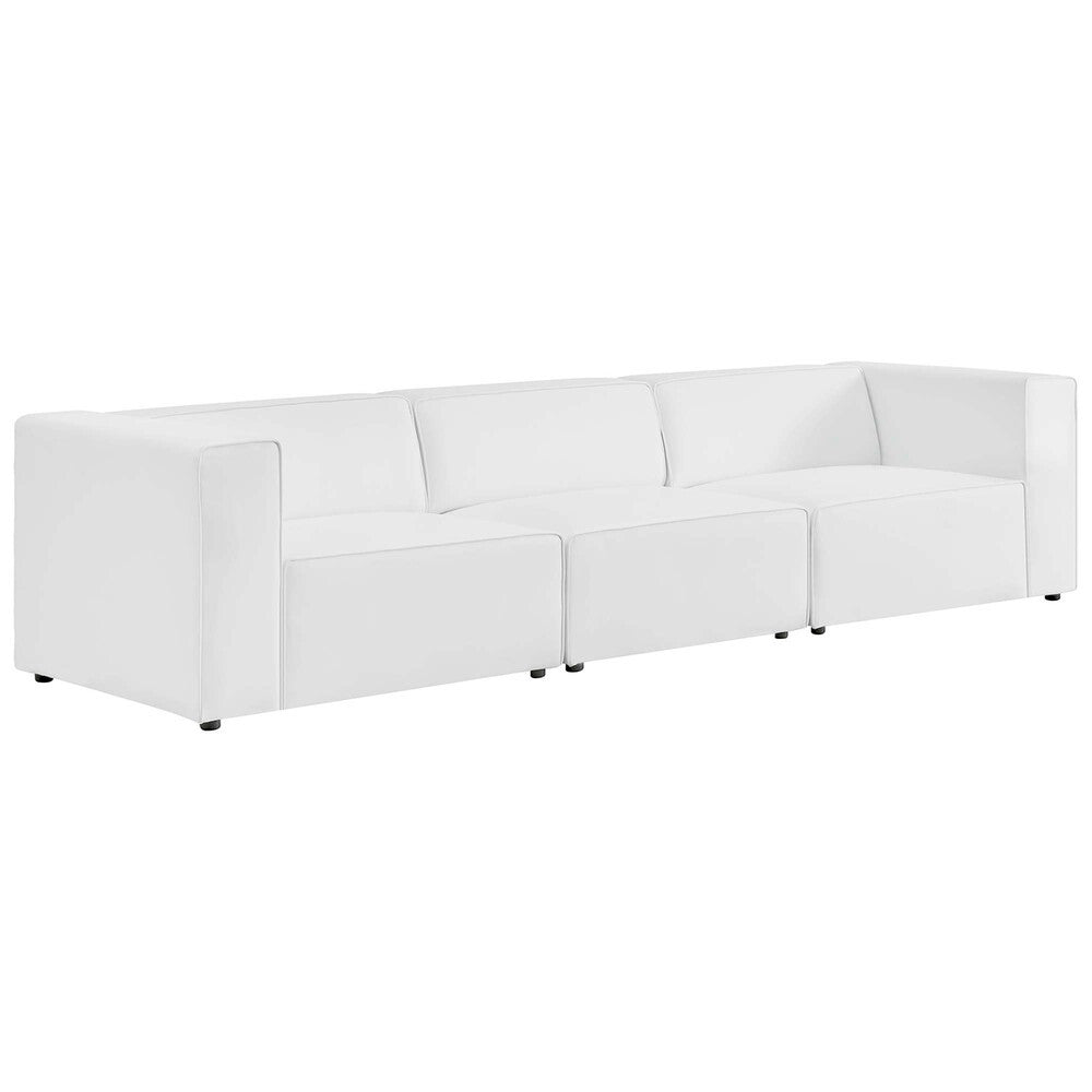 EEI-4789 Mingle 3-Piece Vegan Leather Sectional Sofa by Modway