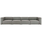 EEI-4793 Mingle 4-Piece Vegan Leather Sectional Sofa by Modway