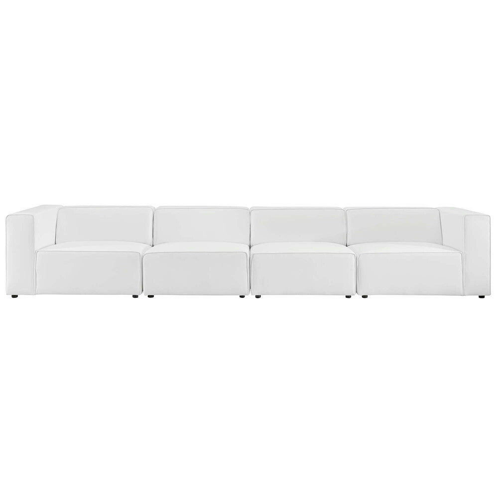 EEI-4793 Mingle 4-Piece Vegan Leather Sectional Sofa by Modway