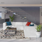 EEI-4795 Mingle 5-Piece Vegan Leather Sectional Sofa by Modway