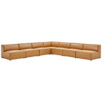 EEI-4797 Mingle 7-Piece Vegan Leather Sectional Sofa by Modway
