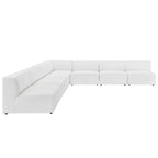 EEI-4797 Mingle 7-Piece Vegan Leather Sectional Sofa by Modway