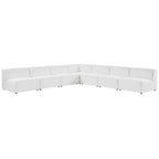 EEI-4797 Mingle 7-Piece Vegan Leather Sectional Sofa by Modway