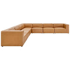 EEI-4798 Mingle 7-Piece Vegan Leather Sectional Sofa by Modway
