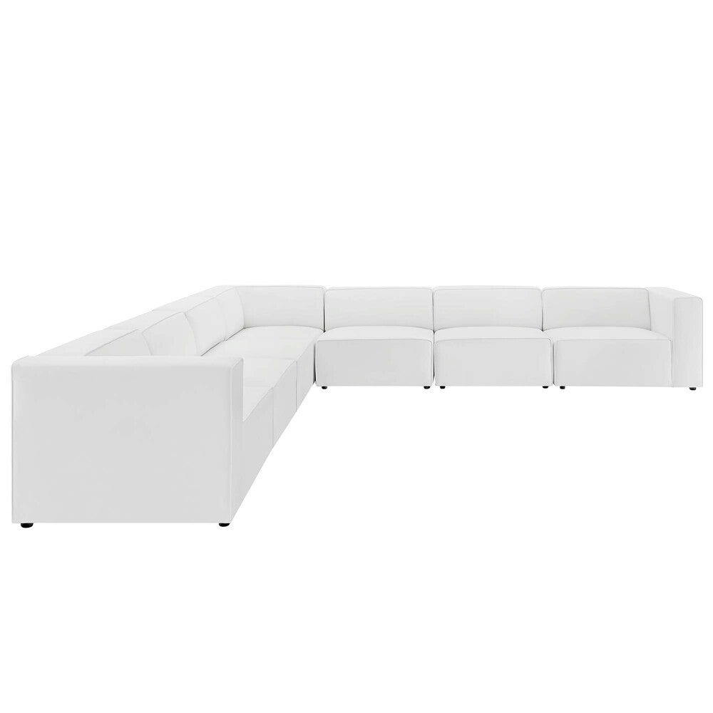 EEI-4798 Mingle 7-Piece Vegan Leather Sectional Sofa by Modway