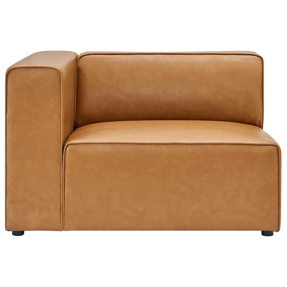 EEI-4799-TAN Mingle 8-Piece Vegan Leather Sectional Sofa Set by Modway