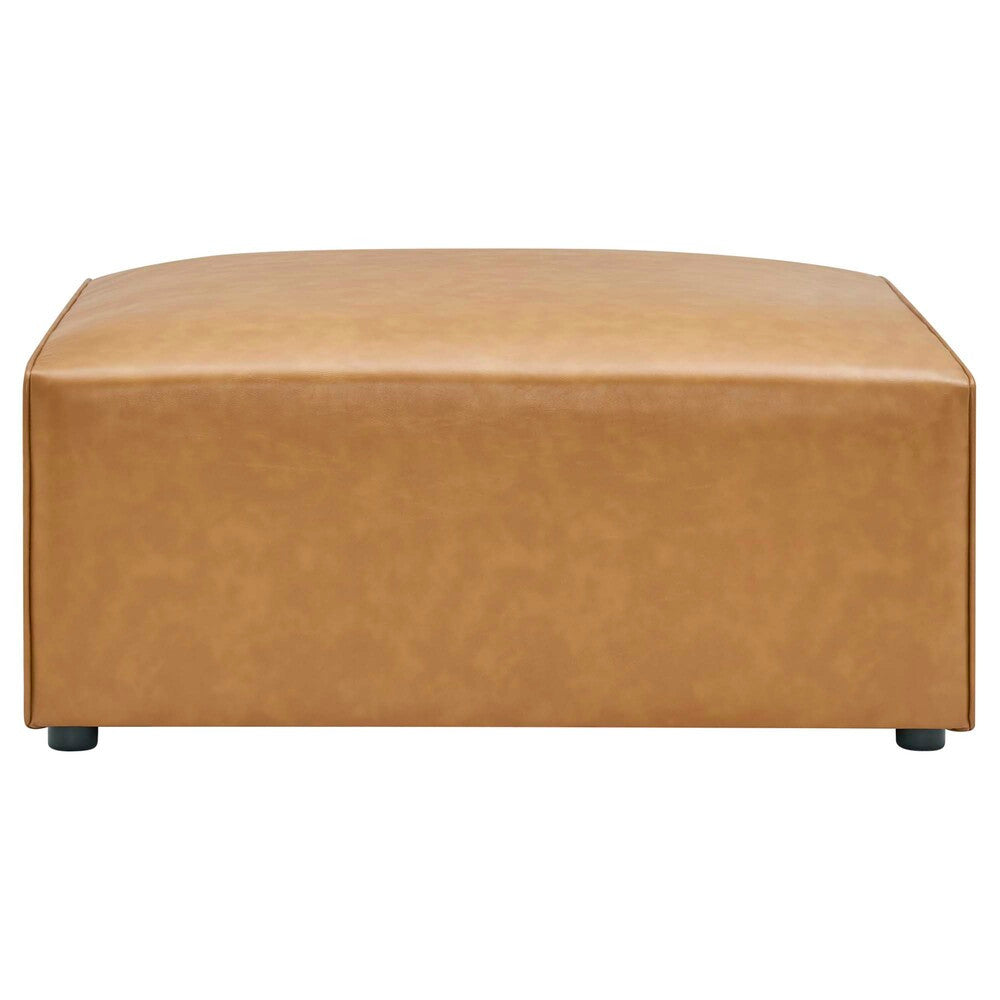 EEI-4624-TAN Mingle Vegan Leather Ottoman by Modway