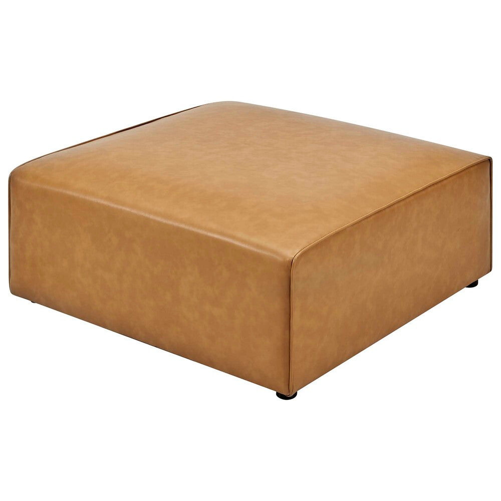 EEI-4624-TAN Mingle Vegan Leather Ottoman by Modway