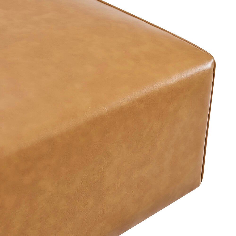 EEI-4624-TAN Mingle Vegan Leather Ottoman by Modway