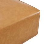 EEI-4624-TAN Mingle Vegan Leather Ottoman by Modway