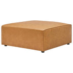 Modway EEI-4624-TAN Mingle Vegan Leather Ottoman Tan