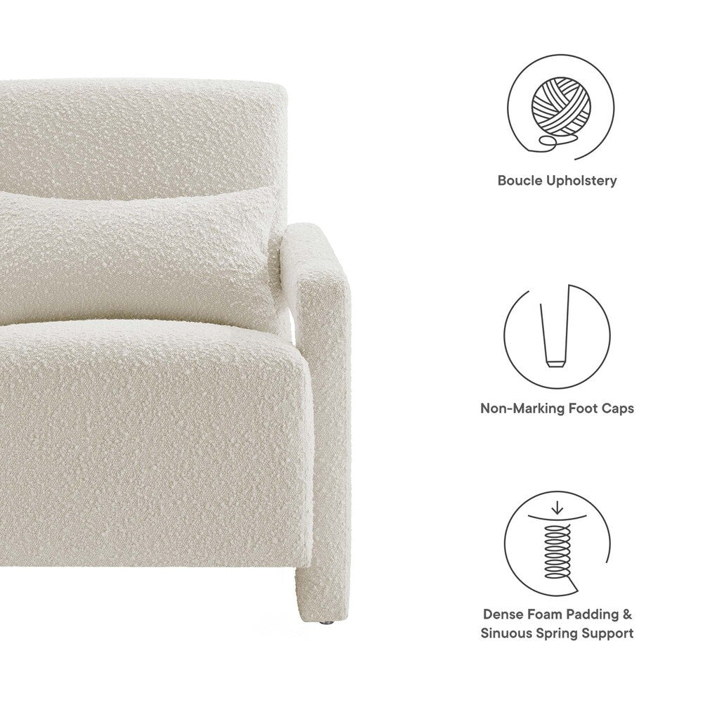 EEI-6475-IVO Mirage Boucle Upholstered Armchair by Modway