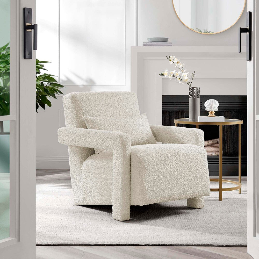 EEI-6475-IVO Mirage Boucle Upholstered Armchair by Modway