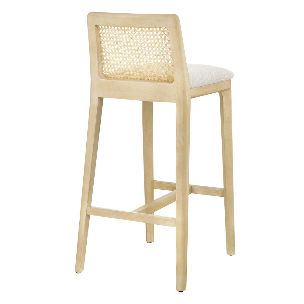 EEI-6846 Monarch Wood and Rattan Bar Stool by Modway