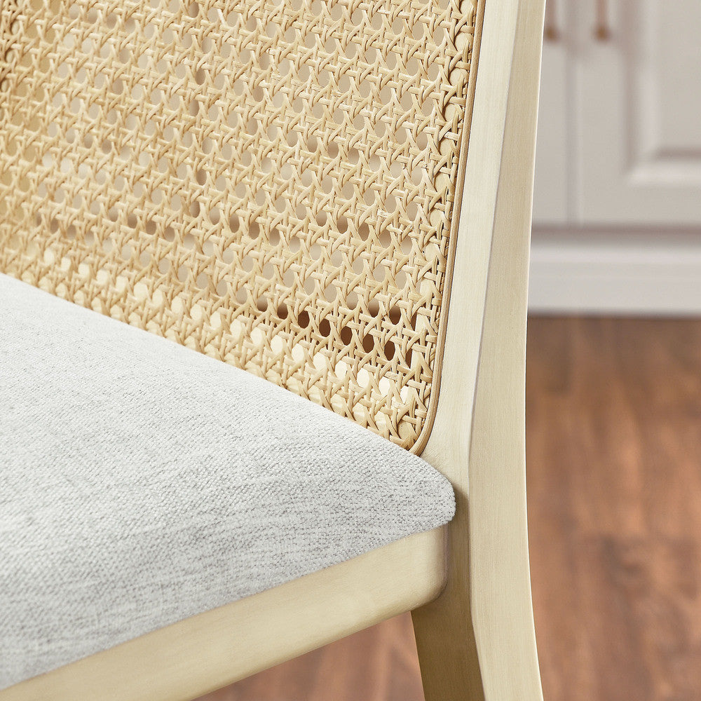 EEI-6846 Monarch Wood and Rattan Bar Stool by Modway