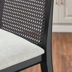 EEI-6846 Monarch Wood and Rattan Bar Stool by Modway