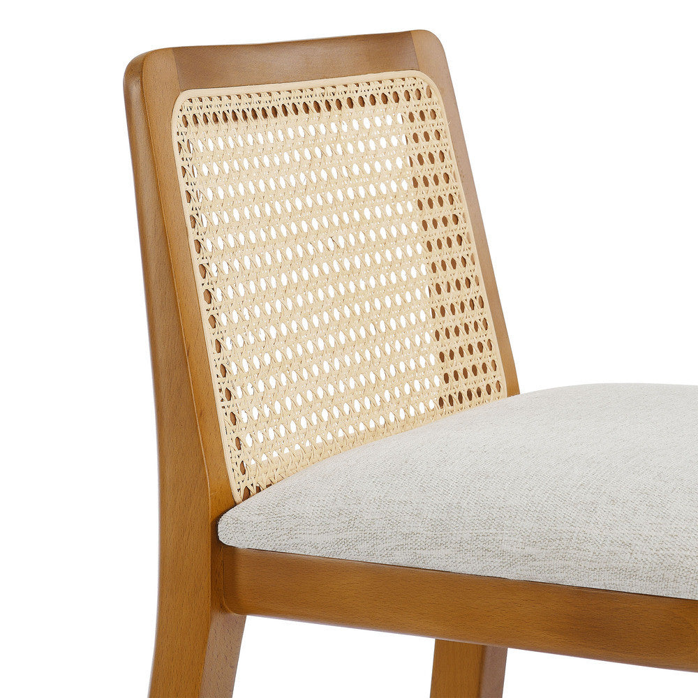 EEI-6846 Monarch Wood and Rattan Bar Stool by Modway