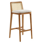 EEI-6846 Monarch Wood and Rattan Bar Stool by Modway
