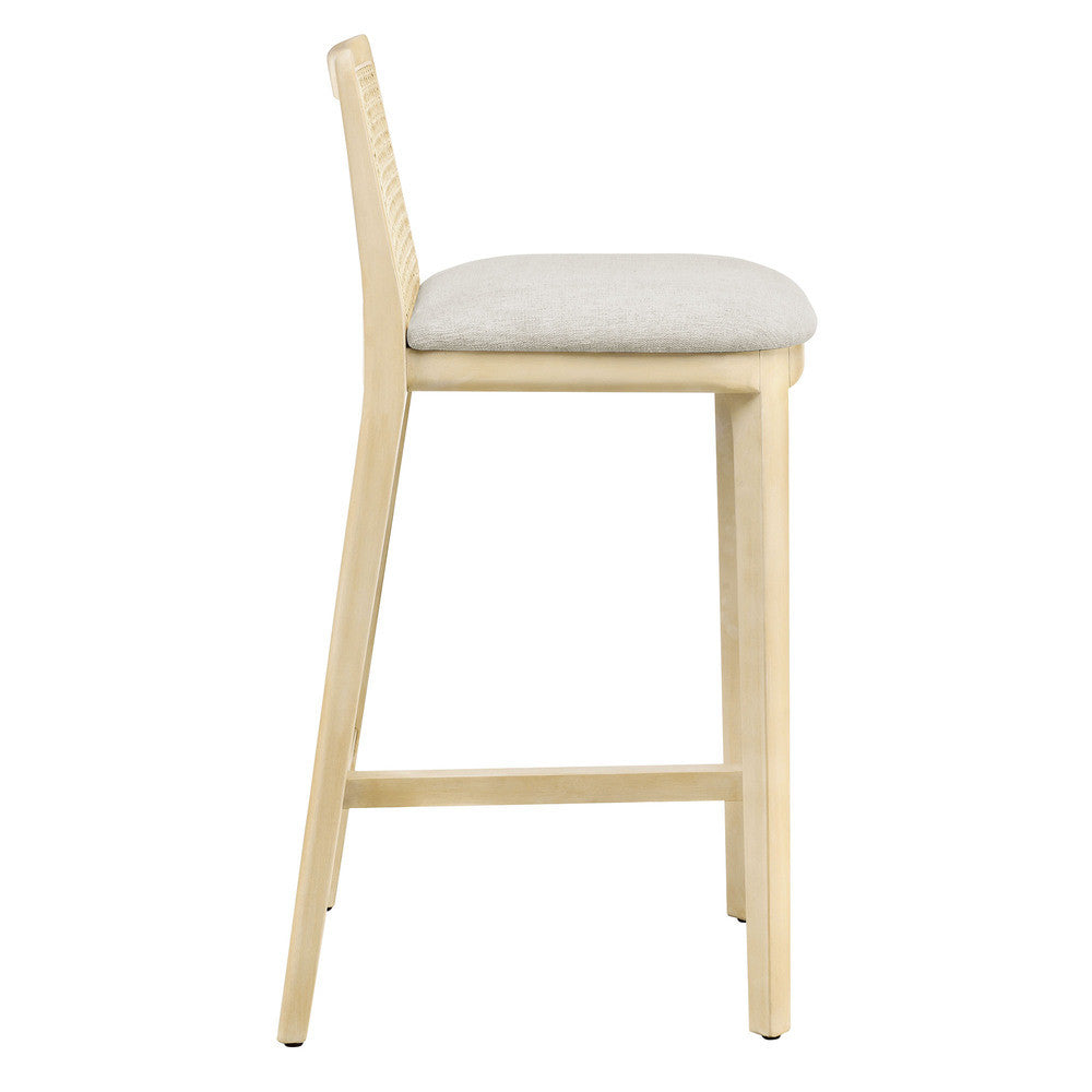 EEI-6845 Monarch Wood and Rattan Counter Stool by Modway