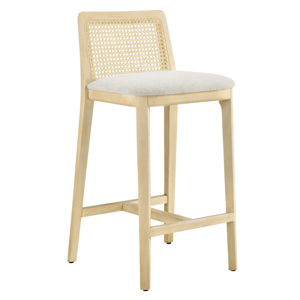 EEI-6845 Monarch Wood and Rattan Counter Stool by Modway