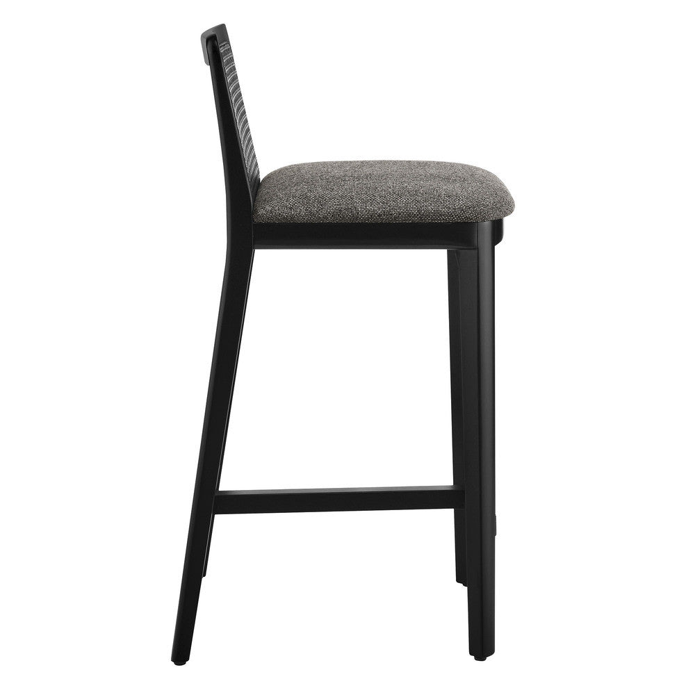 EEI-6845 Monarch Wood and Rattan Counter Stool by Modway