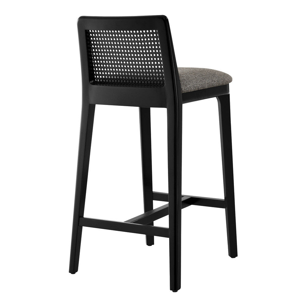 EEI-6845 Monarch Wood and Rattan Counter Stool by Modway