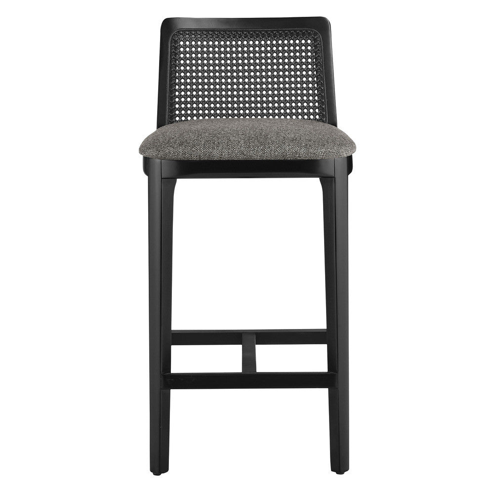 EEI-6845 Monarch Wood and Rattan Counter Stool by Modway