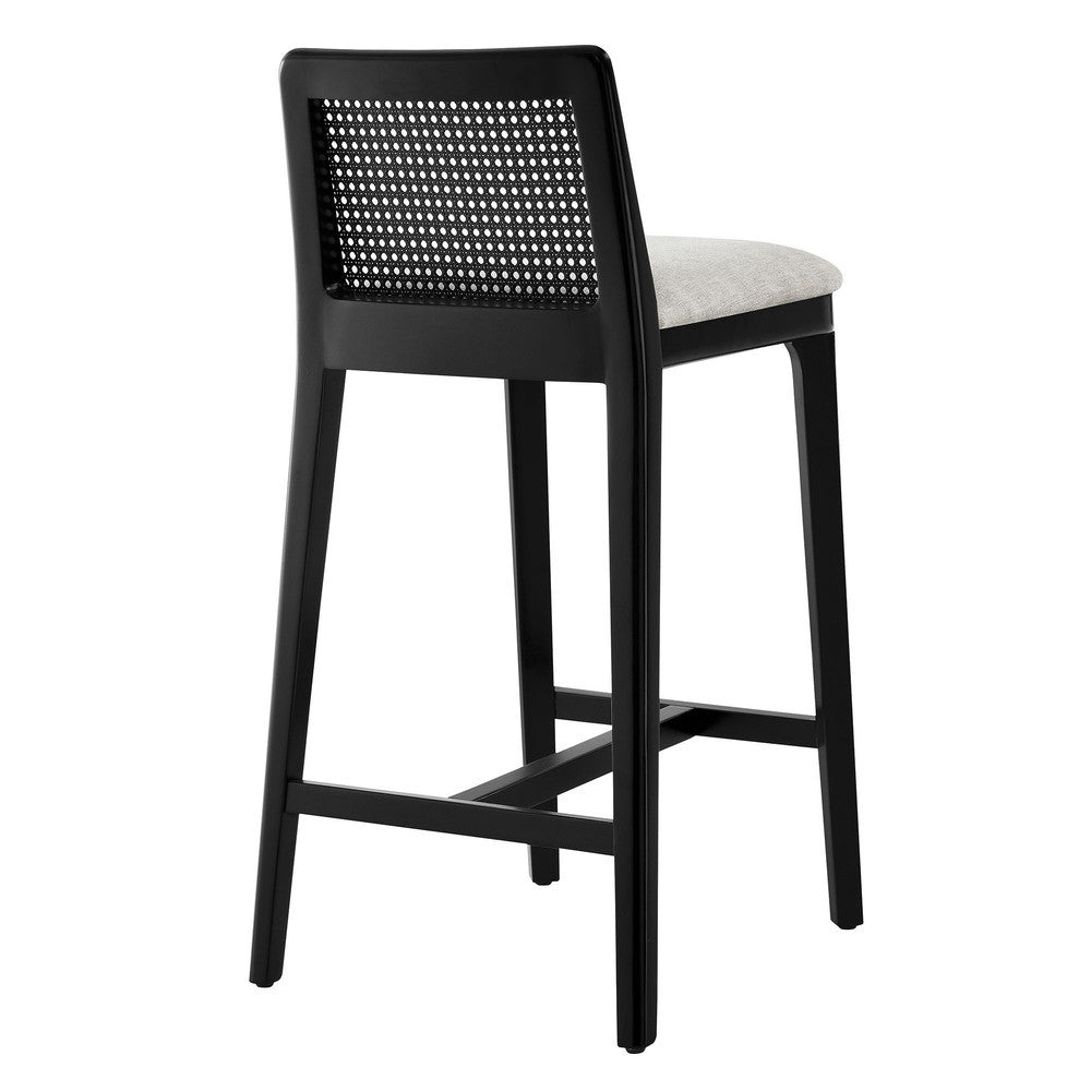 EEI-6845 Monarch Wood and Rattan Counter Stool by Modway
