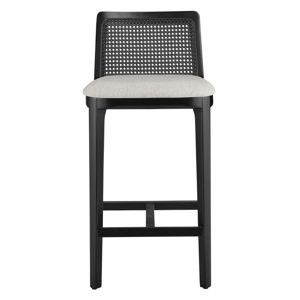 EEI-6845 Monarch Wood and Rattan Counter Stool by Modway