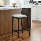 EEI-6845 Monarch Wood and Rattan Counter Stool by Modway
