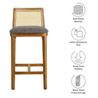 EEI-6845 Monarch Wood and Rattan Counter Stool by Modway